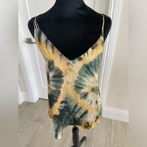 Zara tie dye satin effect cami